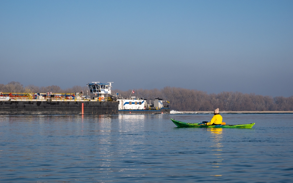Decemberi evezés Neszmélyen - www.kajakkaland.hu