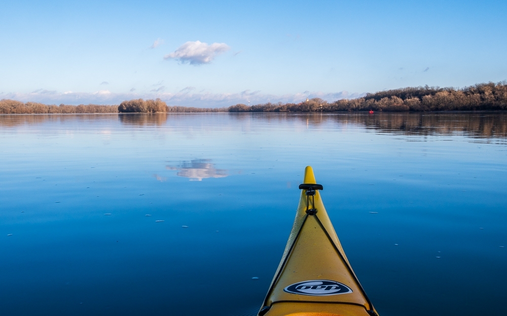 Január a Dunán  - www.kajakkaland.hu