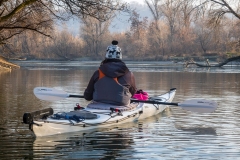 Decemberi evezés Neszmélyen - www.kajakkaland.hu